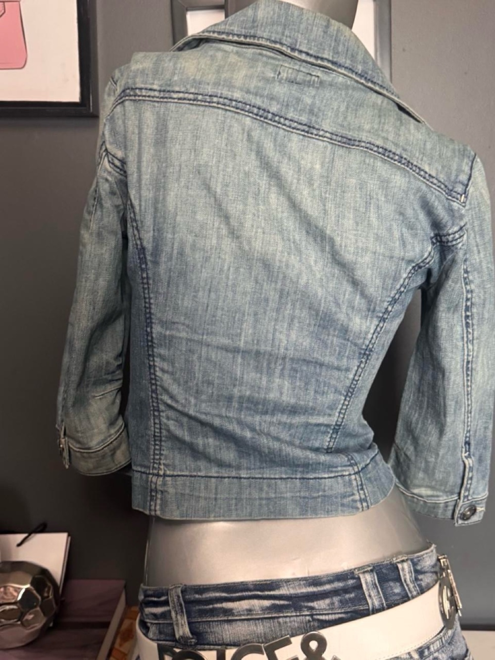 Miss Sixty Y2K Cropped Denim Jacket - Picture 3 of 8
